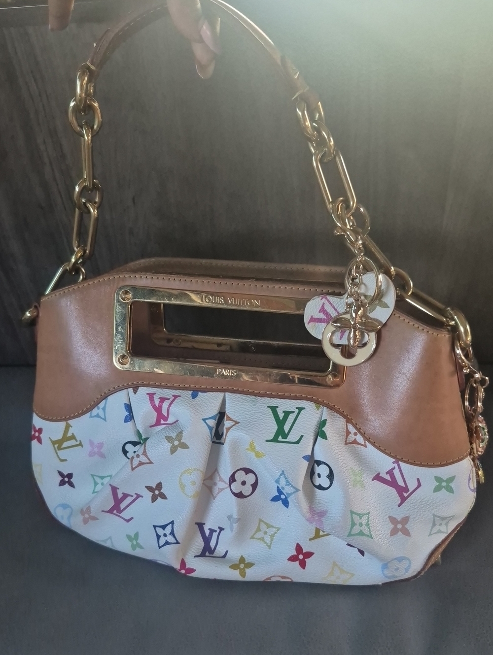 Louis Vuitton Murakami Multicolor Monogram Chain Pochette